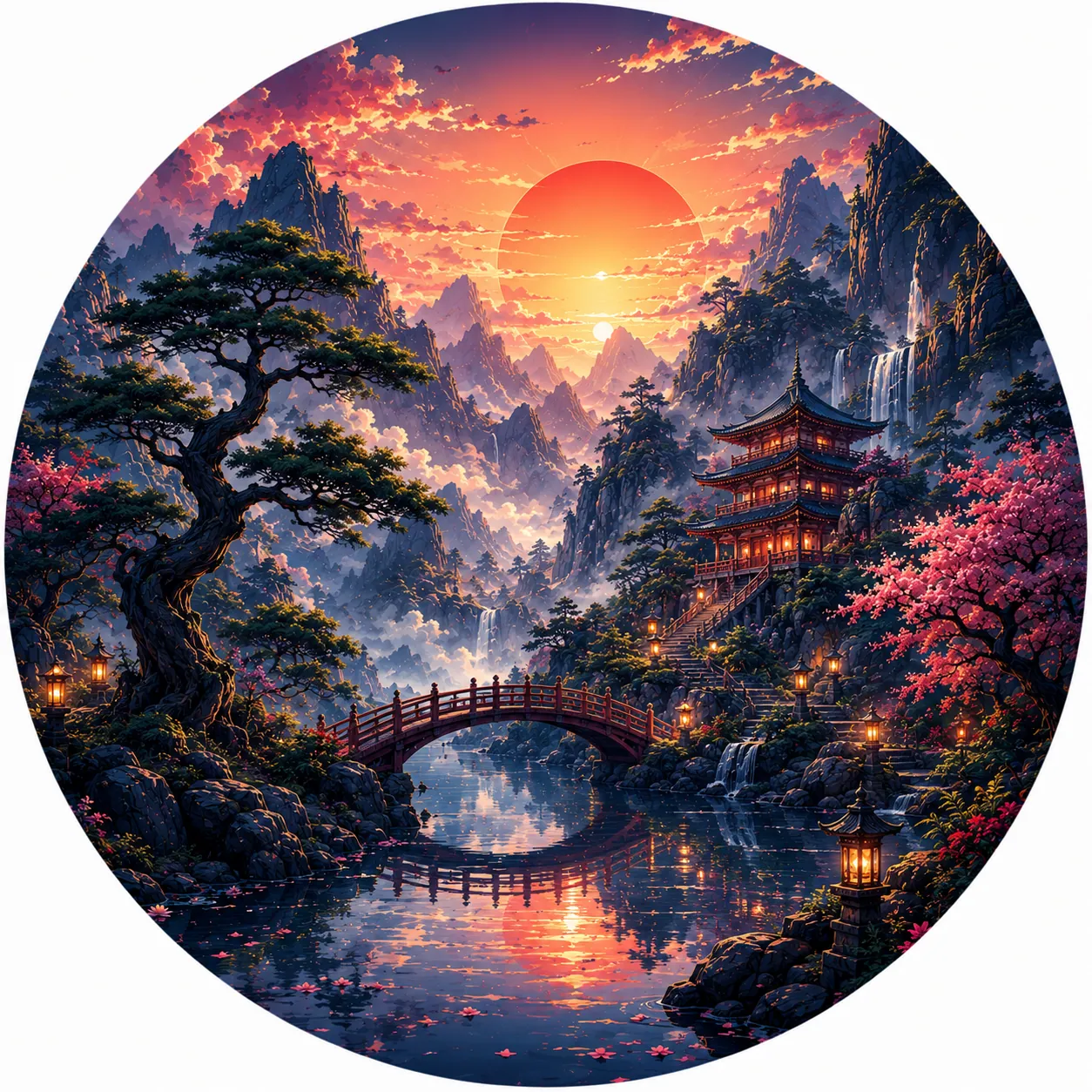 Japanese Mountain Bridge
