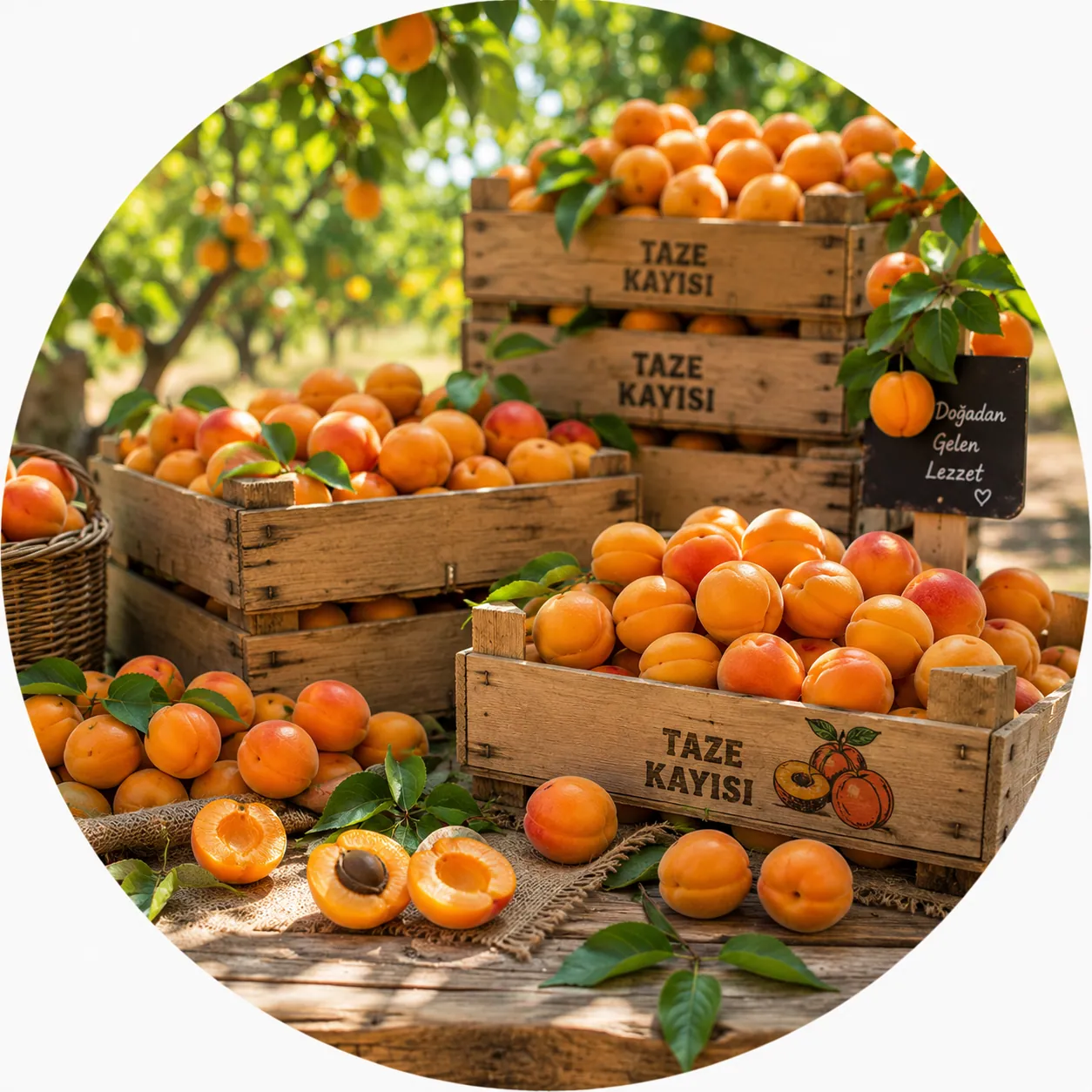 Fresh Apricot Crates